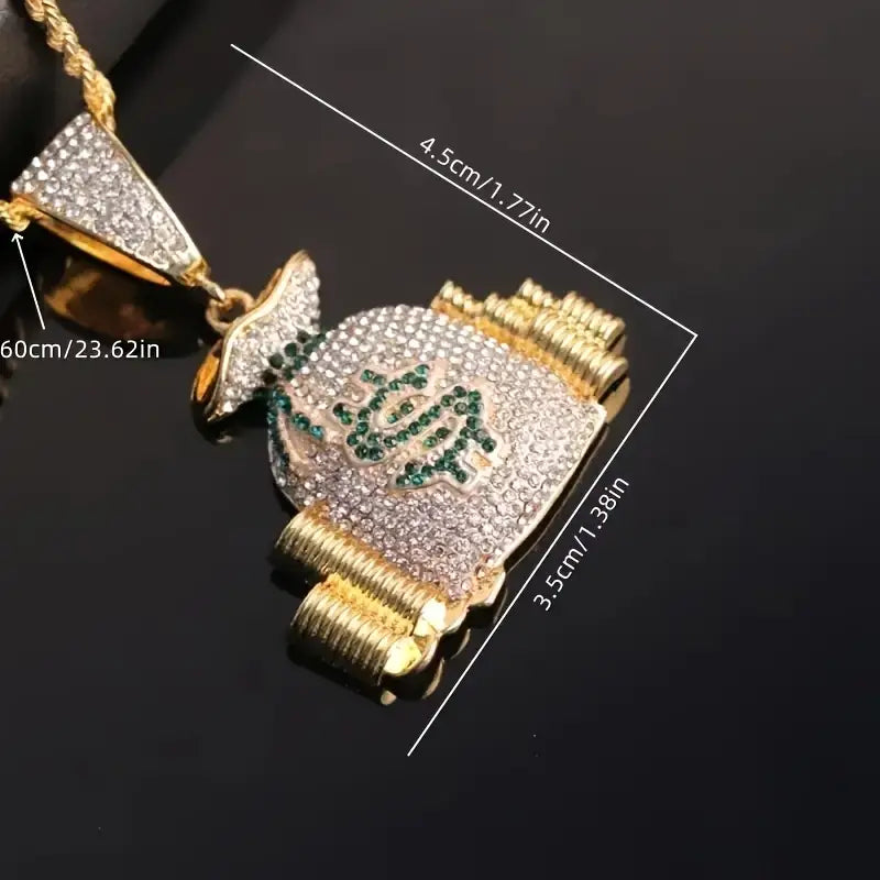 Money Bag Pendant Necklace