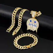 Iced Face Cuban Link Set