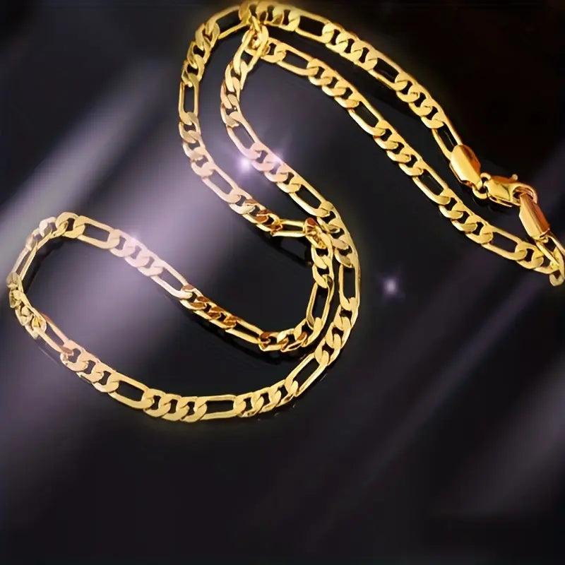 Gold Plated Figaro Necklace