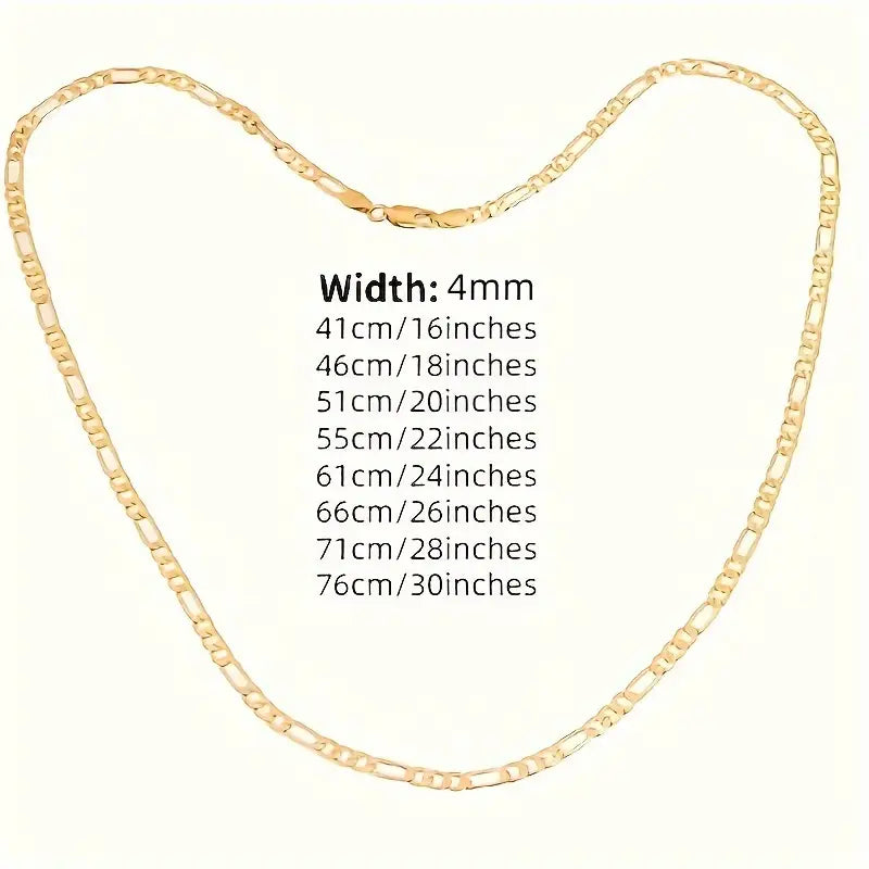 Gold Plated Figaro Necklace
