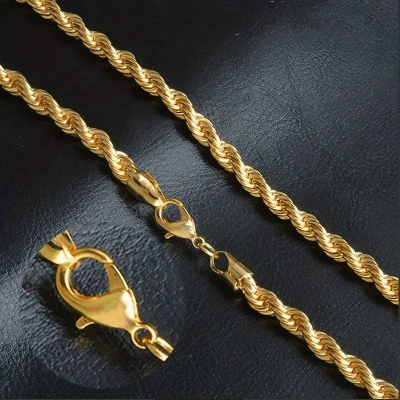 Gold Plated Rope Chain