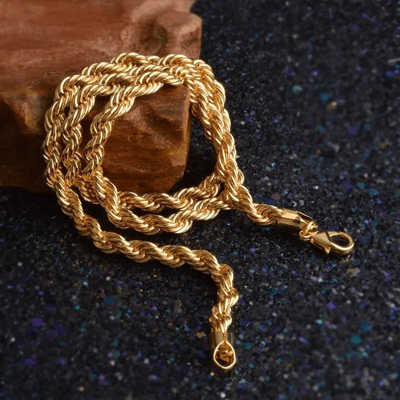 Gold Plated Rope Chain