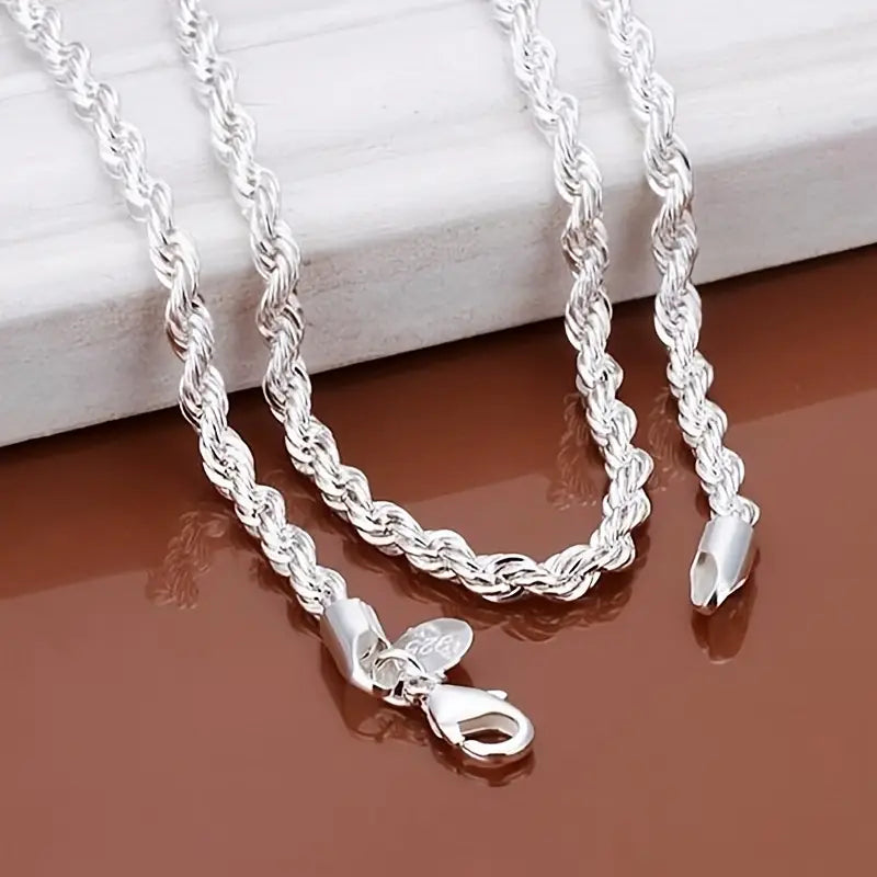 925 Stainless Steel Rope Chain