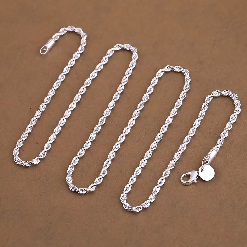 925 Stainless Steel Rope Chain