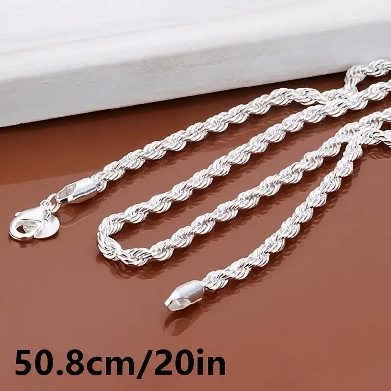 925 Stainless Steel Rope Chain