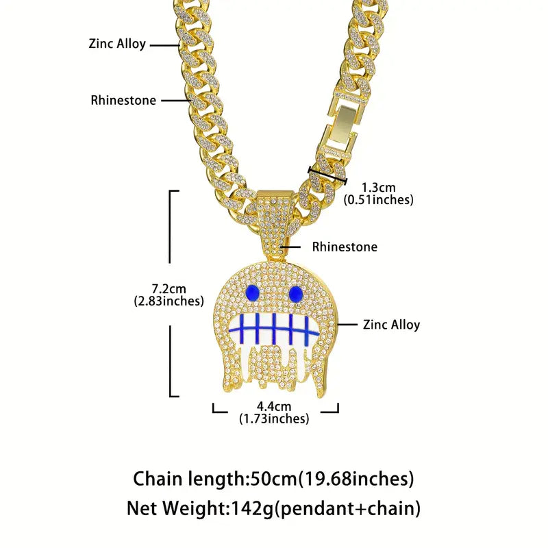 Iced Face Cuban Link Set