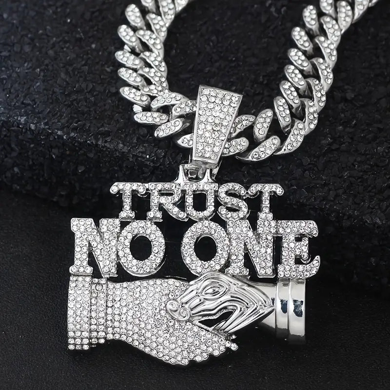 Trust No One Pendant Necklace