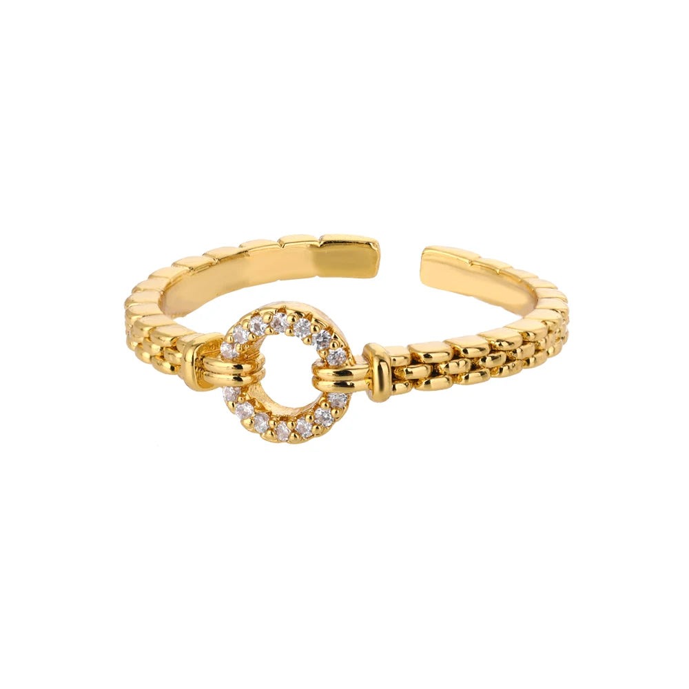 Round Zircon Rings