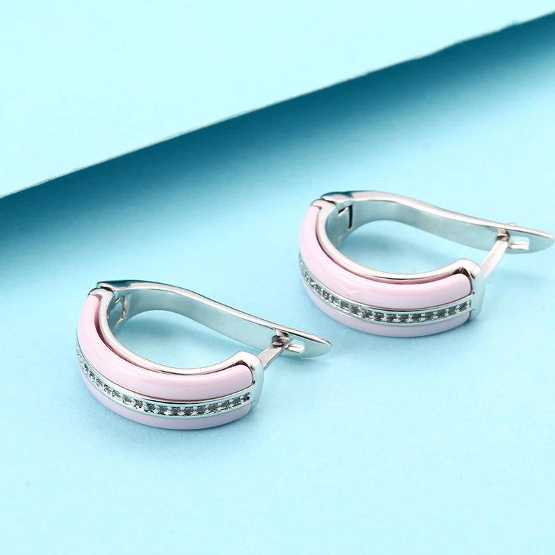 Ceramic Wedding Earring