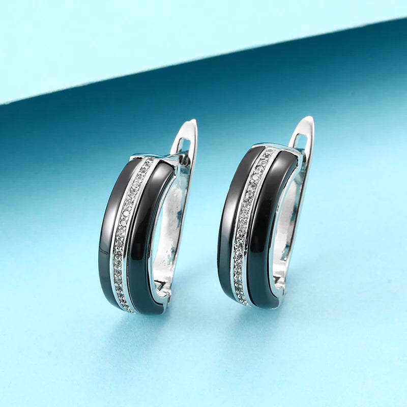 Ceramic Wedding Earring