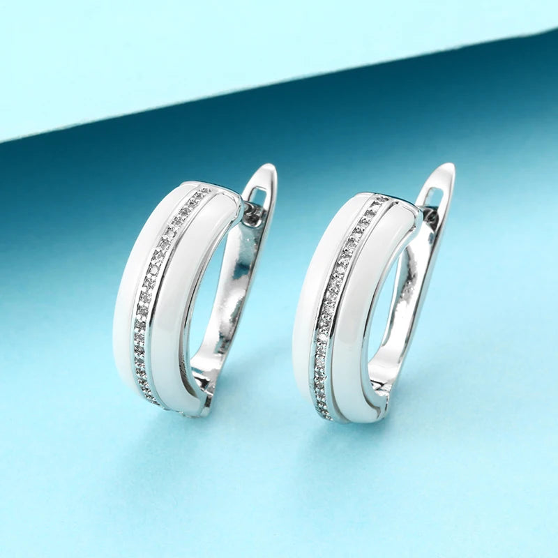 Ceramic Wedding Earring