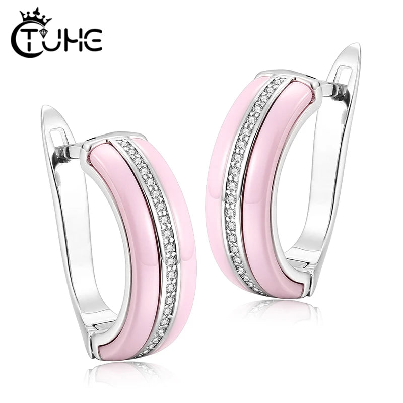 Ceramic Wedding Earring