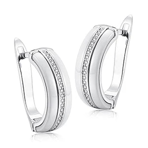 Ceramic Wedding Earring