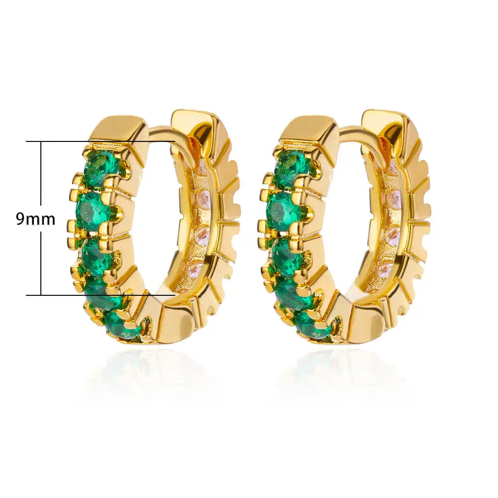 Gold Plated Stainless Steel Hoop Earrings