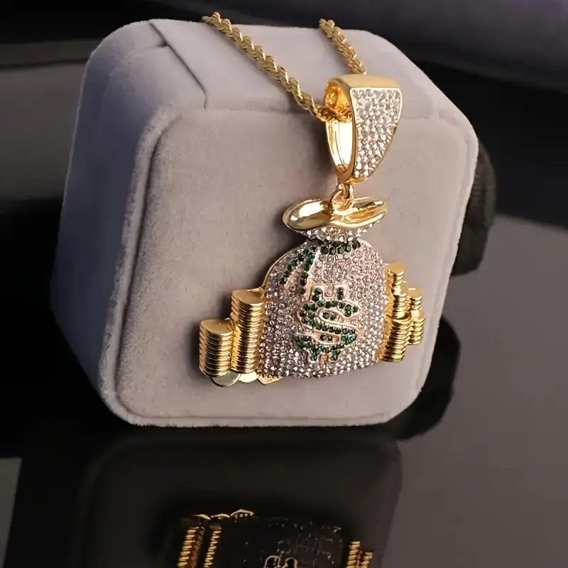 Money Bag Pendant Necklace