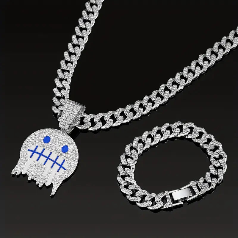 Iced Face Cuban Link Set