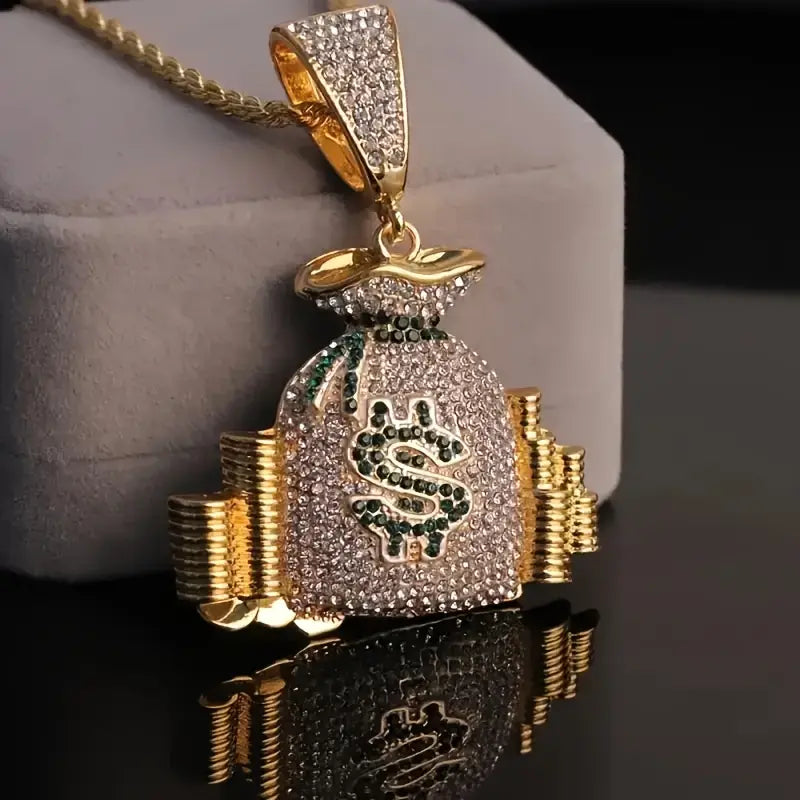 Money Bag Pendant Necklace