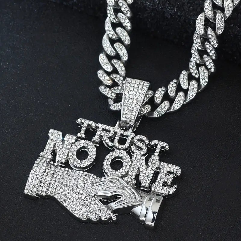 Trust No One Pendant Necklace