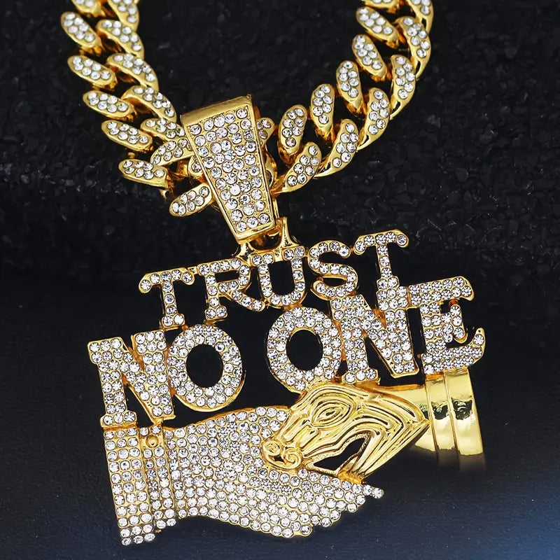 Trust No One Pendant Necklace