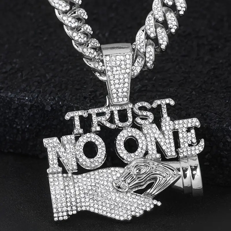 Trust No One Pendant Necklace