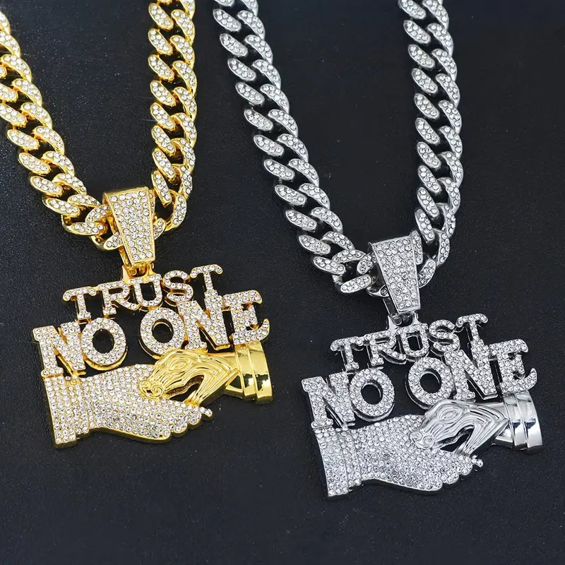 Trust No One Pendant Necklace
