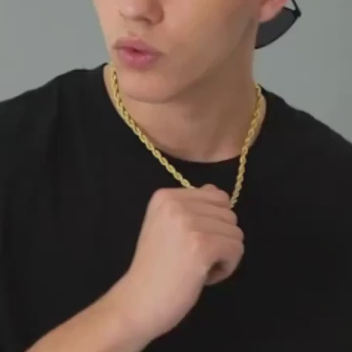 Gold Plated Rope Chain